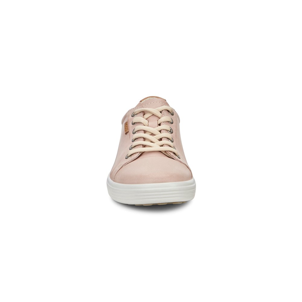 Womens Sneakers - ECCO Soft 7 - Pink - 2537LDOTZ